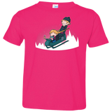 T-Shirts Hot Pink / 2T A Snowy Ride Toddler Premium T-Shirt