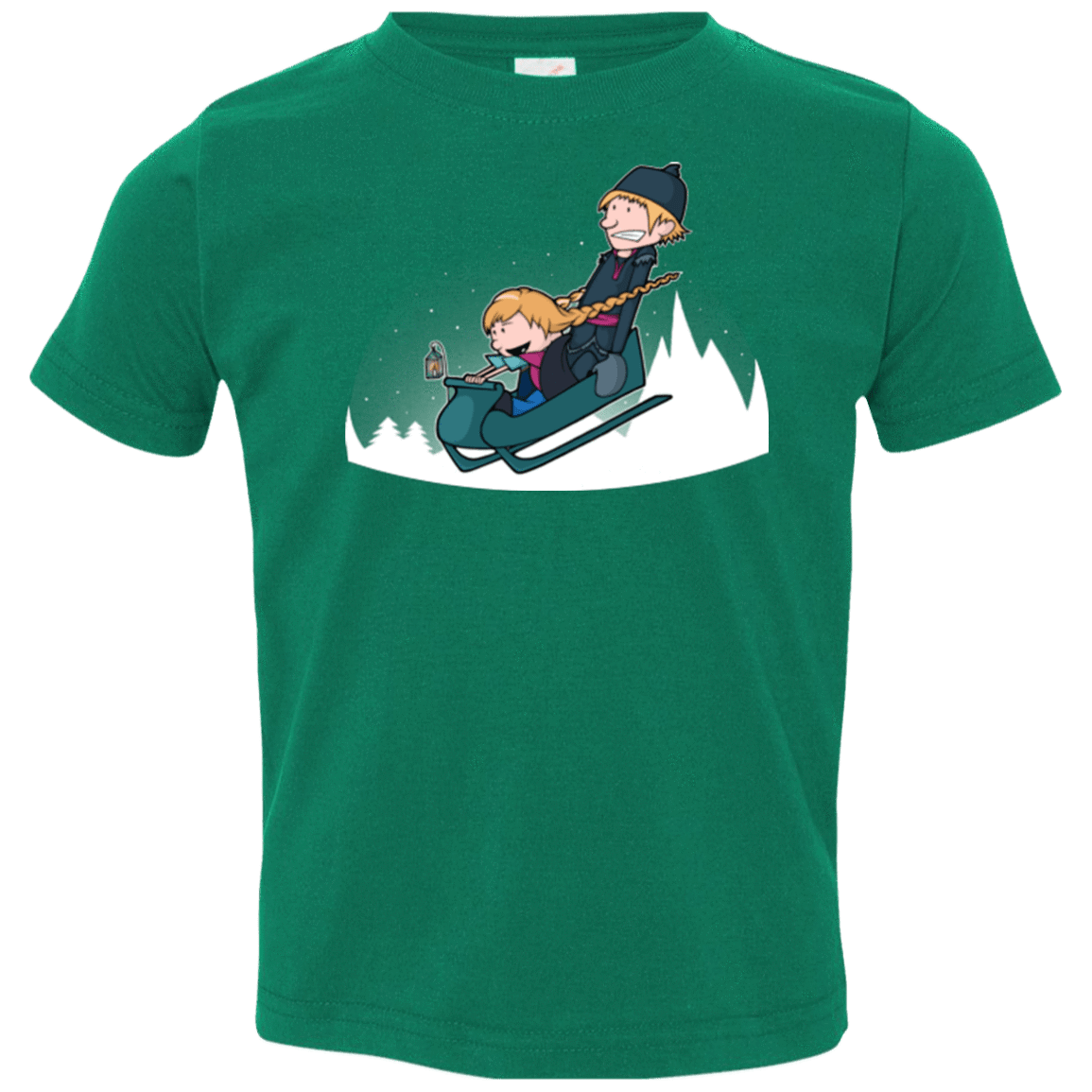 T-Shirts Kelly / 2T A Snowy Ride Toddler Premium T-Shirt