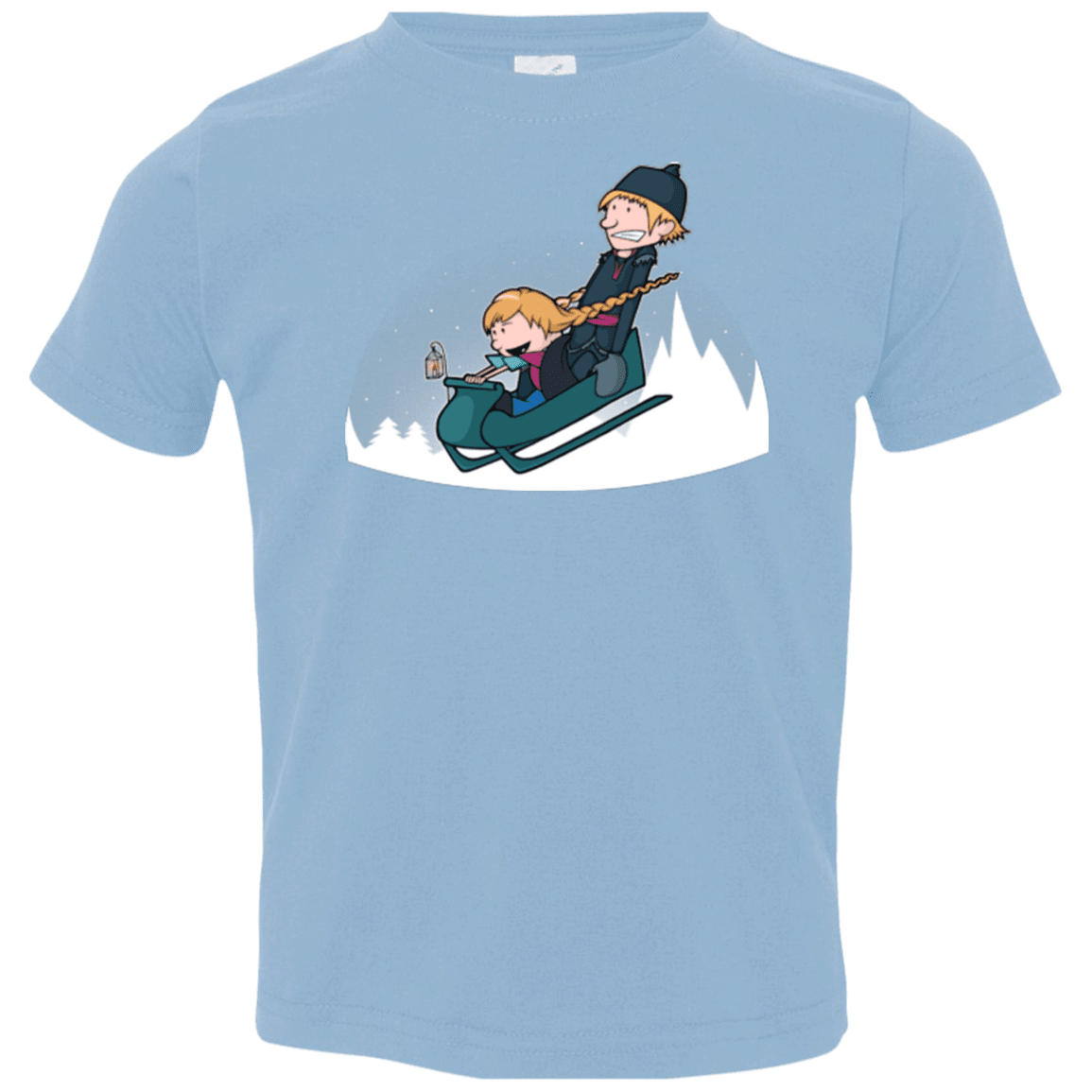 T-Shirts Light Blue / 2T A Snowy Ride Toddler Premium T-Shirt