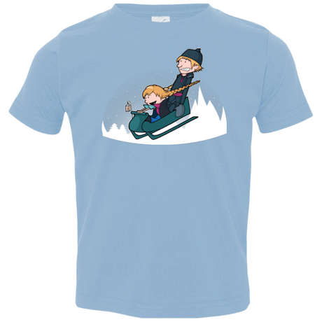 T-Shirts Light Blue / 2T A Snowy Ride Toddler Premium T-Shirt