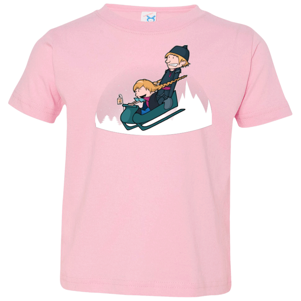 T-Shirts Pink / 2T A Snowy Ride Toddler Premium T-Shirt