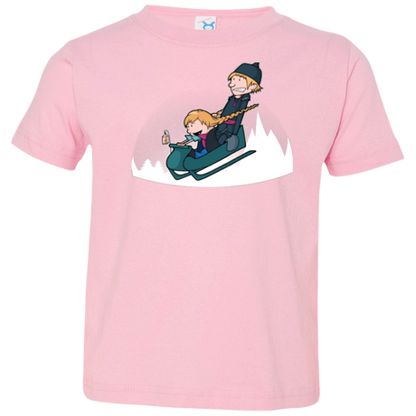 T-Shirts Pink / 2T A Snowy Ride Toddler Premium T-Shirt