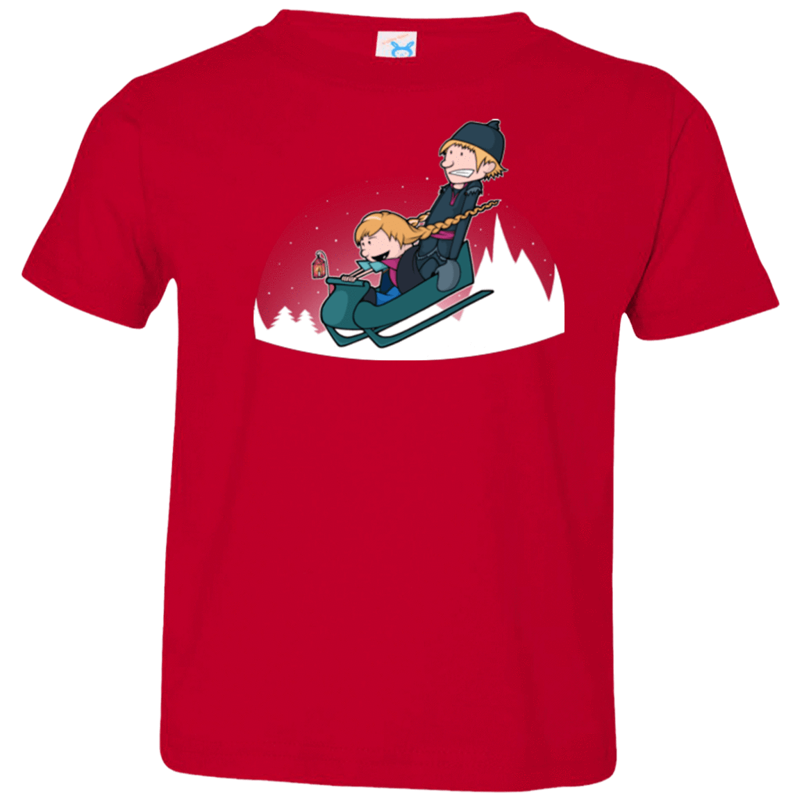 T-Shirts Red / 2T A Snowy Ride Toddler Premium T-Shirt