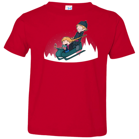 T-Shirts Red / 2T A Snowy Ride Toddler Premium T-Shirt