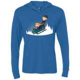 T-Shirts Vintage Royal / X-Small A Snowy Ride Triblend Long Sleeve Hoodie Tee