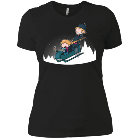 T-Shirts Black / X-Small A Snowy Ride Women's Premium T-Shirt
