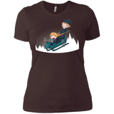 T-Shirts Dark Chocolate / X-Small A Snowy Ride Women's Premium T-Shirt