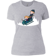 T-Shirts Heather Grey / X-Small A Snowy Ride Women's Premium T-Shirt