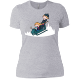 T-Shirts Heather Grey / X-Small A Snowy Ride Women's Premium T-Shirt