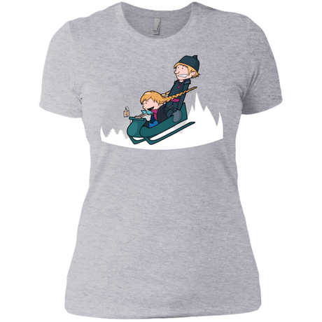 T-Shirts Heather Grey / X-Small A Snowy Ride Women's Premium T-Shirt