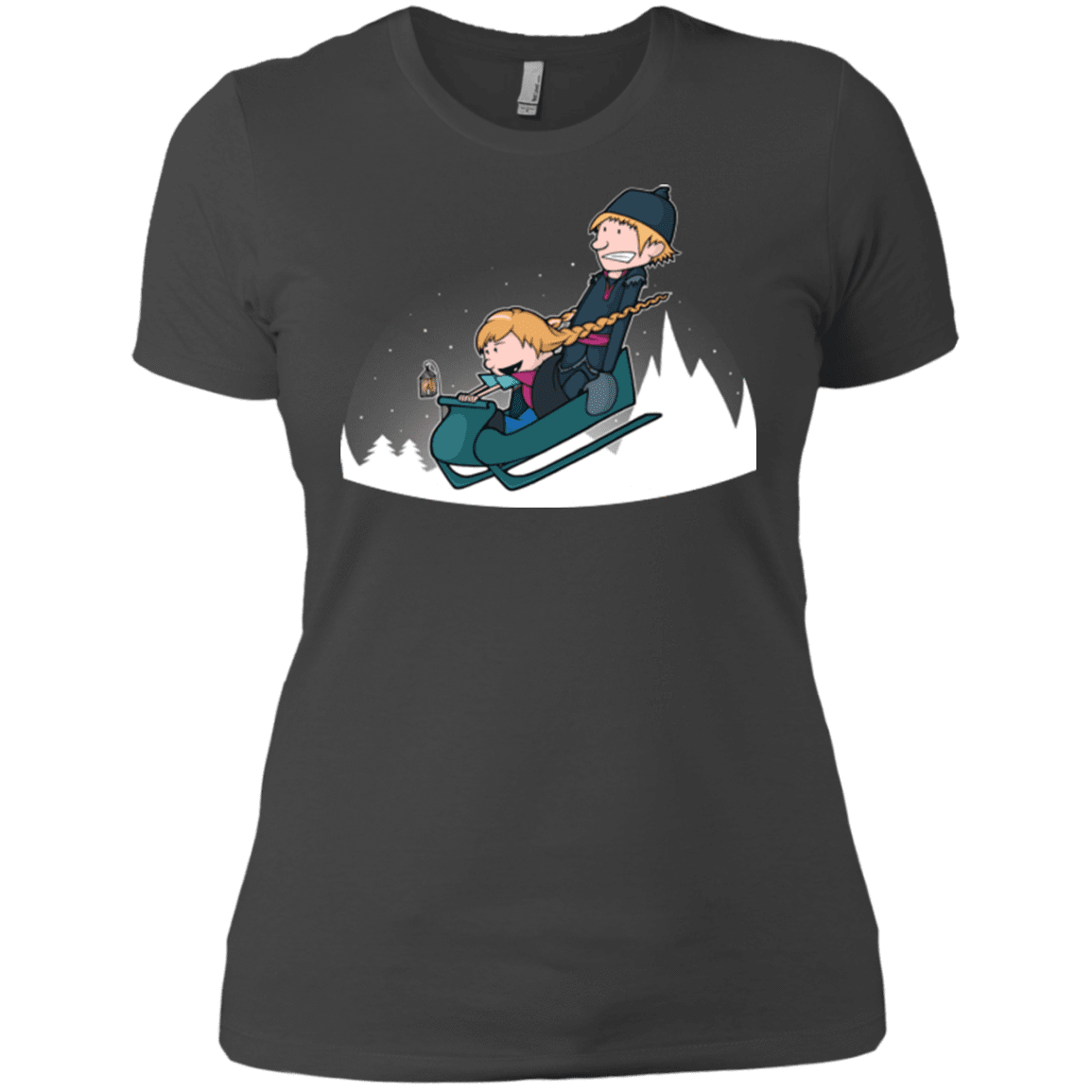 T-Shirts Heavy Metal / X-Small A Snowy Ride Women's Premium T-Shirt