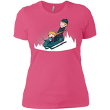 T-Shirts Hot Pink / X-Small A Snowy Ride Women's Premium T-Shirt