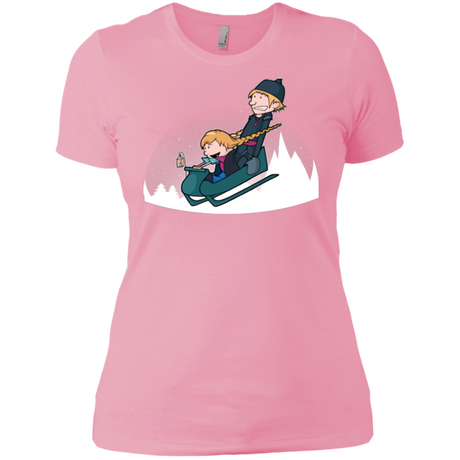 T-Shirts Light Pink / X-Small A Snowy Ride Women's Premium T-Shirt