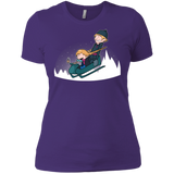 T-Shirts Purple / X-Small A Snowy Ride Women's Premium T-Shirt