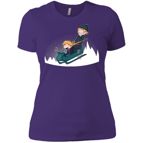 T-Shirts Purple / X-Small A Snowy Ride Women's Premium T-Shirt