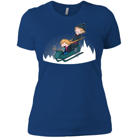 T-Shirts Royal / X-Small A Snowy Ride Women's Premium T-Shirt