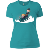 T-Shirts Tahiti Blue / X-Small A Snowy Ride Women's Premium T-Shirt