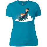 T-Shirts Turquoise / X-Small A Snowy Ride Women's Premium T-Shirt