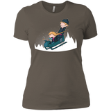 T-Shirts Warm Grey / X-Small A Snowy Ride Women's Premium T-Shirt