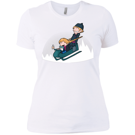 T-Shirts White / X-Small A Snowy Ride Women's Premium T-Shirt