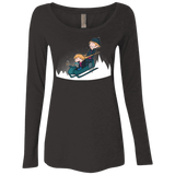 T-Shirts Vintage Black / Small A Snowy Ride Women's Triblend Long Sleeve Shirt