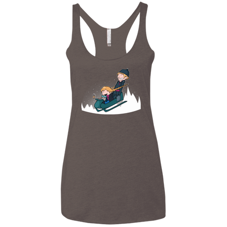 T-Shirts Macchiato / X-Small A Snowy Ride Women's Triblend Racerback Tank