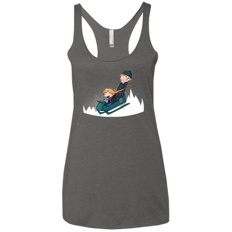 T-Shirts Premium Heather / X-Small A Snowy Ride Women's Triblend Racerback Tank