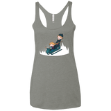 T-Shirts Venetian Grey / X-Small A Snowy Ride Women's Triblend Racerback Tank