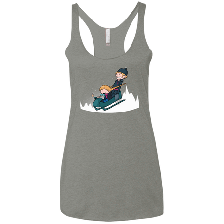 T-Shirts Venetian Grey / X-Small A Snowy Ride Women's Triblend Racerback Tank