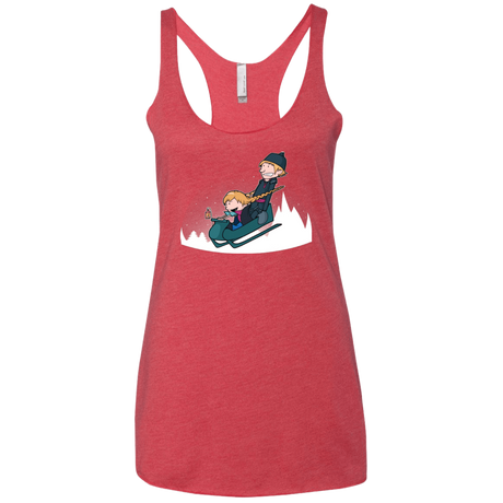 T-Shirts Vintage Red / X-Small A Snowy Ride Women's Triblend Racerback Tank