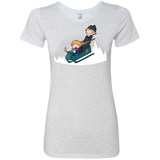 T-Shirts Heather White / Small A Snowy Ride Women's Triblend T-Shirt