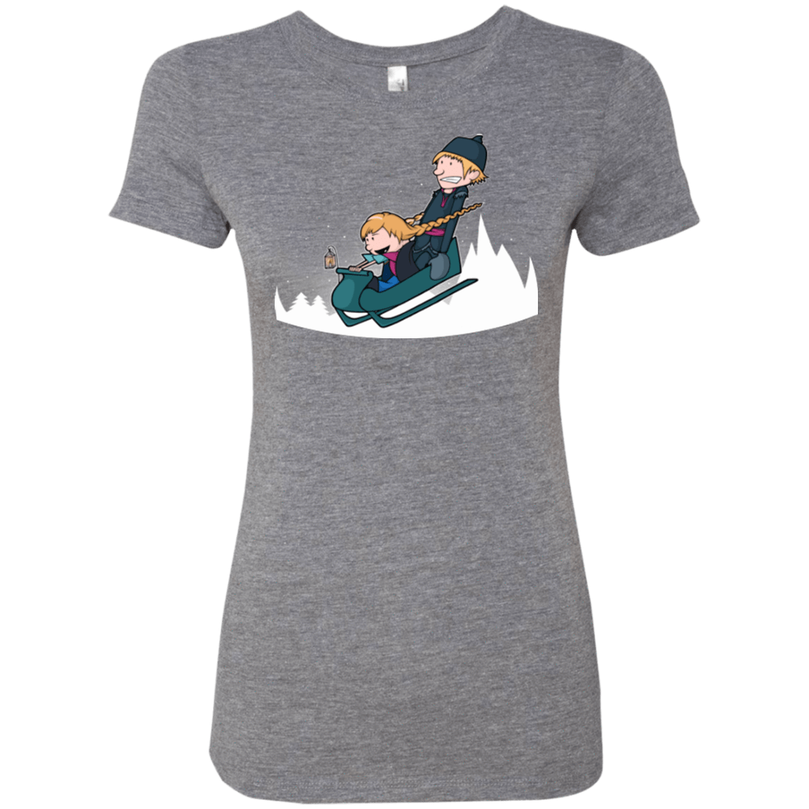 T-Shirts Premium Heather / Small A Snowy Ride Women's Triblend T-Shirt