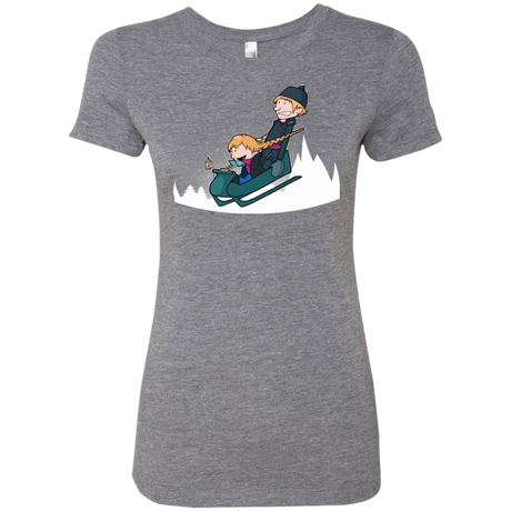 T-Shirts Premium Heather / Small A Snowy Ride Women's Triblend T-Shirt