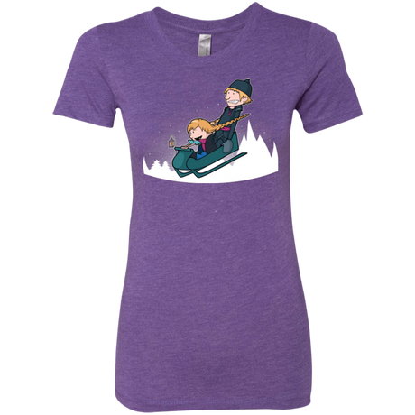 T-Shirts Purple Rush / Small A Snowy Ride Women's Triblend T-Shirt