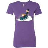 T-Shirts Purple Rush / Small A Snowy Ride Women's Triblend T-Shirt