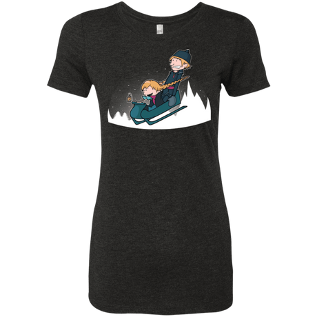 T-Shirts Vintage Black / Small A Snowy Ride Women's Triblend T-Shirt