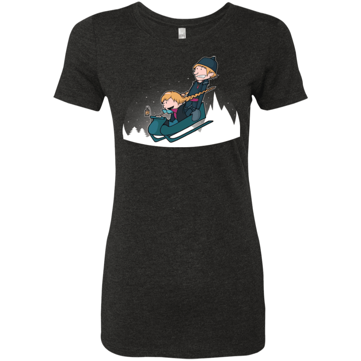 T-Shirts Vintage Black / Small A Snowy Ride Women's Triblend T-Shirt