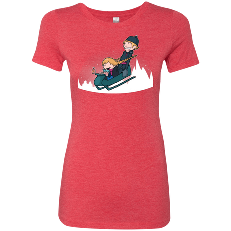 T-Shirts Vintage Red / Small A Snowy Ride Women's Triblend T-Shirt