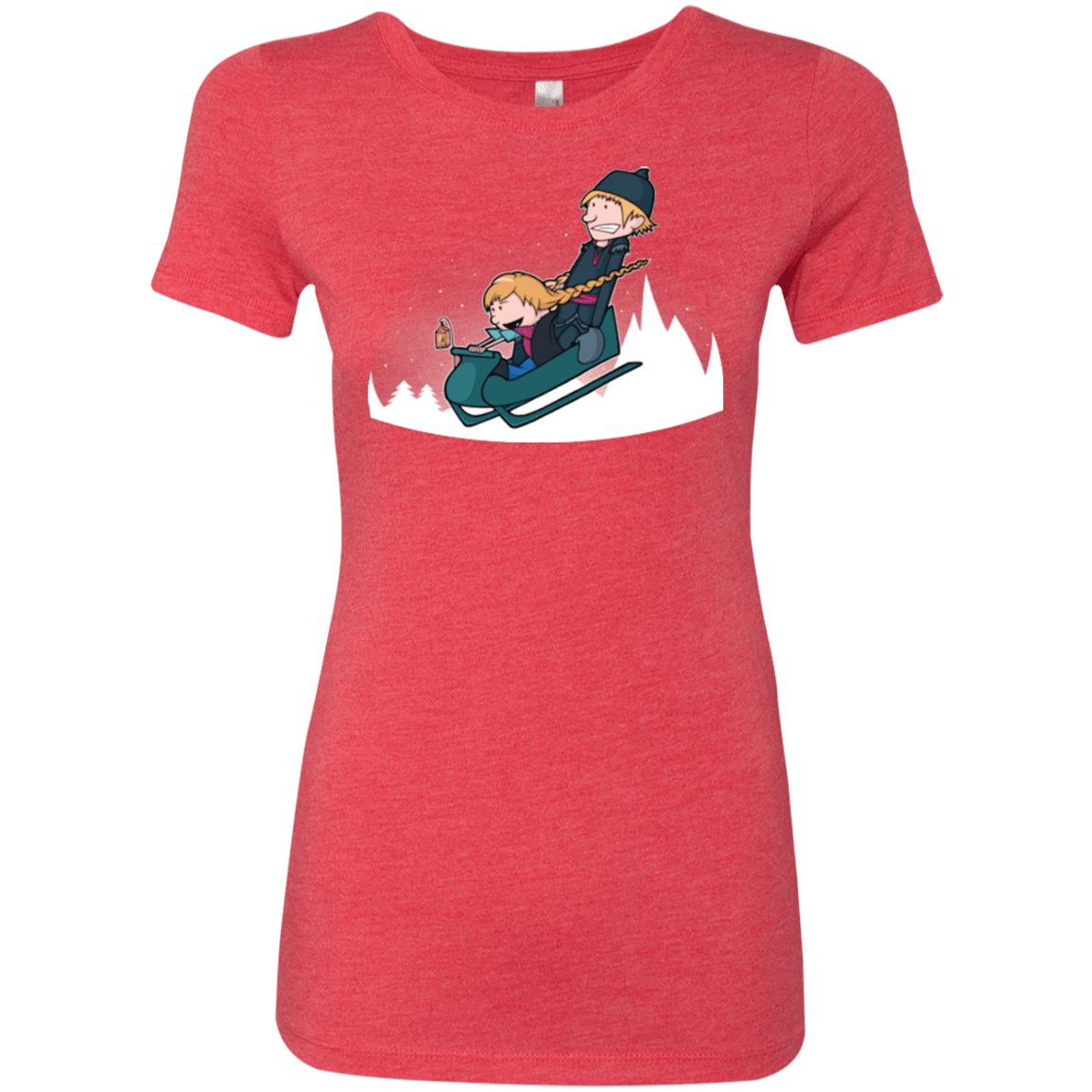 T-Shirts Vintage Red / Small A Snowy Ride Women's Triblend T-Shirt