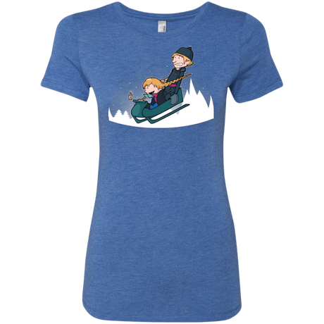 T-Shirts Vintage Royal / Small A Snowy Ride Women's Triblend T-Shirt