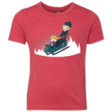 T-Shirts Vintage Red / YXS A Snowy Ride Youth Triblend T-Shirt