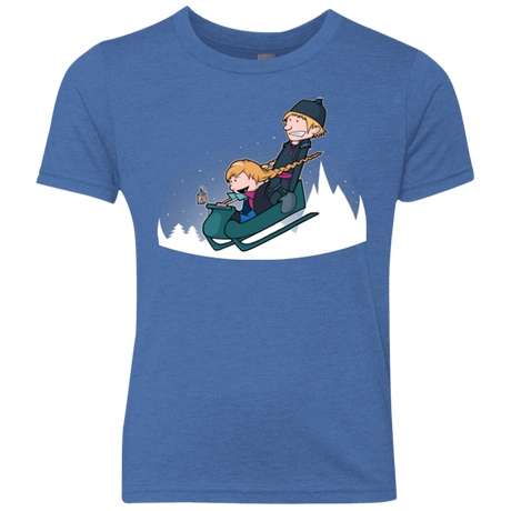 T-Shirts Vintage Royal / YXS A Snowy Ride Youth Triblend T-Shirt