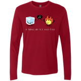 T-Shirts Cardinal / Small A Song of Ice and Fire Men's Premium Long Sleeve