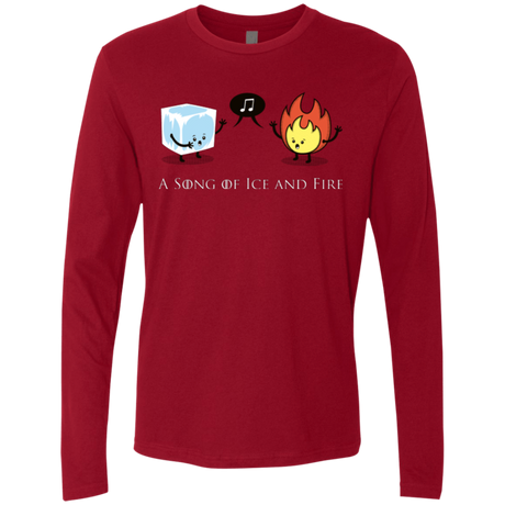 T-Shirts Cardinal / Small A Song of Ice and Fire Men's Premium Long Sleeve