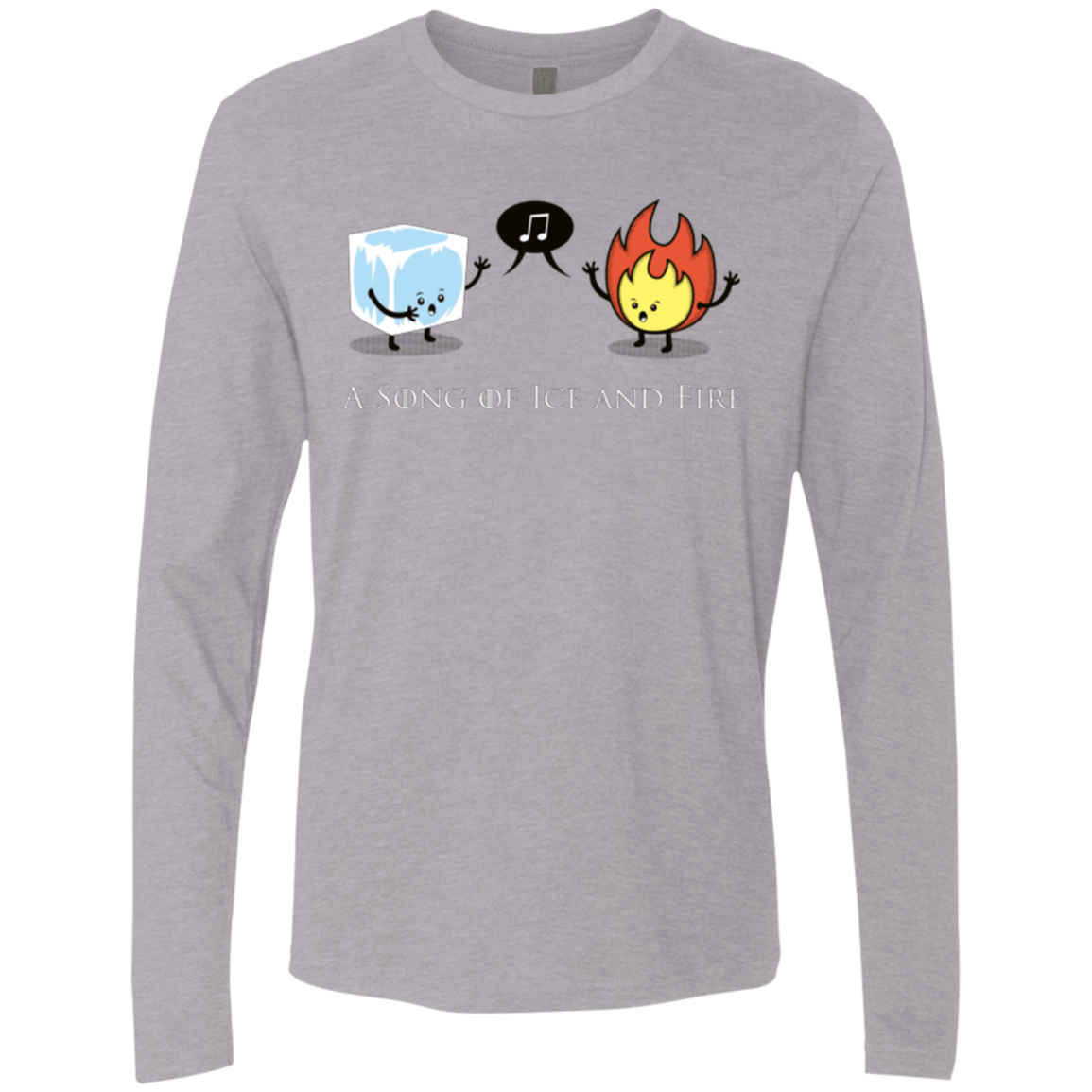 T-Shirts Heather Grey / Small A Song of Ice and Fire Men's Premium Long Sleeve