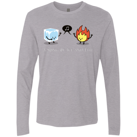 T-Shirts Heather Grey / Small A Song of Ice and Fire Men's Premium Long Sleeve