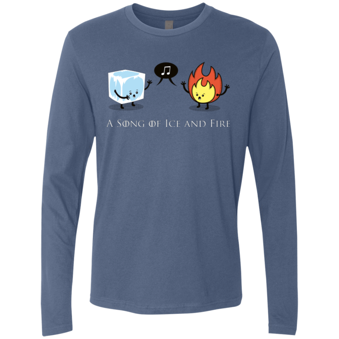 T-Shirts Indigo / Small A Song of Ice and Fire Men's Premium Long Sleeve