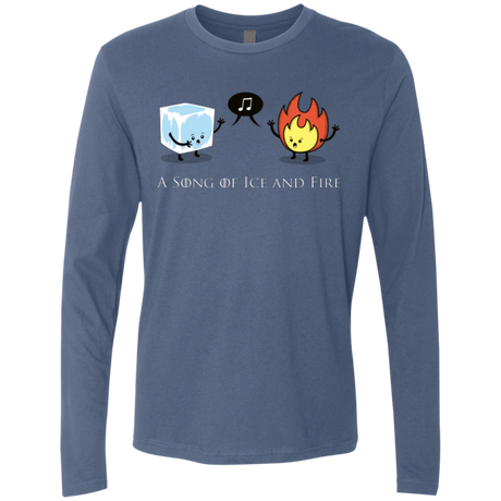 T-Shirts Indigo / Small A Song of Ice and Fire Men's Premium Long Sleeve