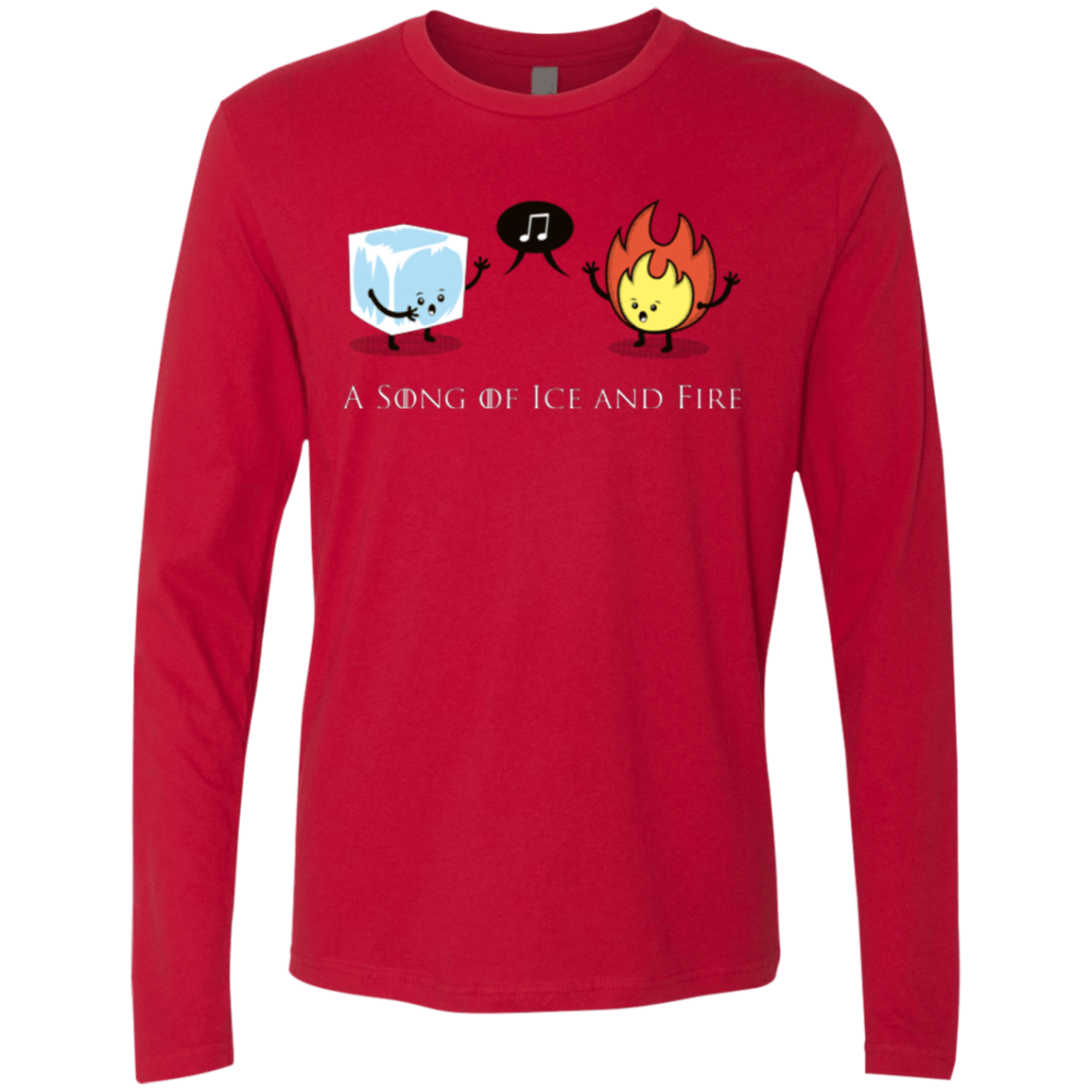 T-Shirts Red / Small A Song of Ice and Fire Men's Premium Long Sleeve