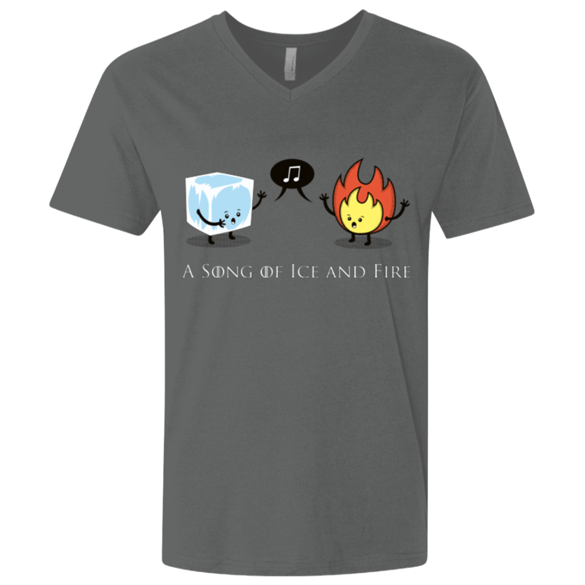 T-Shirts Heavy Metal / X-Small A Song of Ice and Fire Men's Premium V-Neck